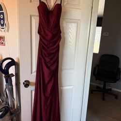 Burgundy Prom Dress
