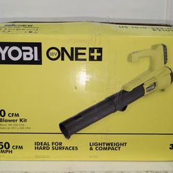 RYOBI ONE+ 18V 90 MPH 250 CFM Cordless Battery Leaf Blower/Sweeper with 2.0 Ah Battery and Charger

