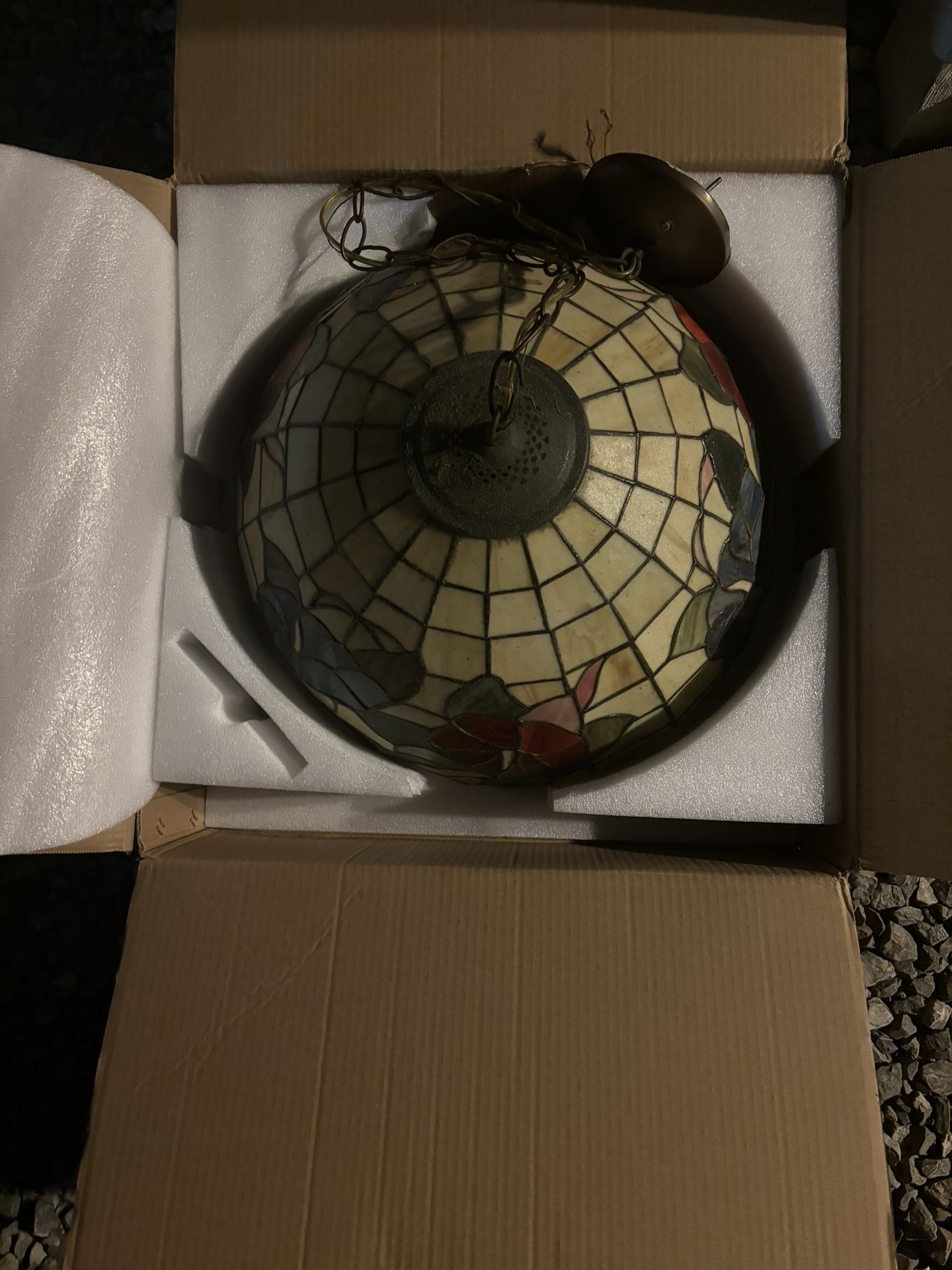 Mosaic Drop Lamp Antique