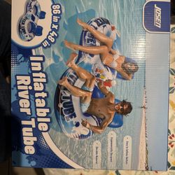 JOSEN Inflatable River Tube Float - 2 Person Heavy Duty River Float, Pool Floats Adult, Lake River Floats Water Tubes for Floating with Removable Cool