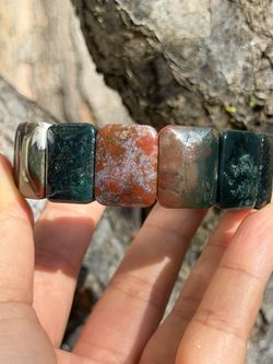 7 Inches Ocean Jasper Soft Bangle 