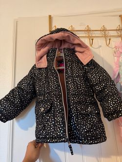 Girls Puffer Jacket with Hood
