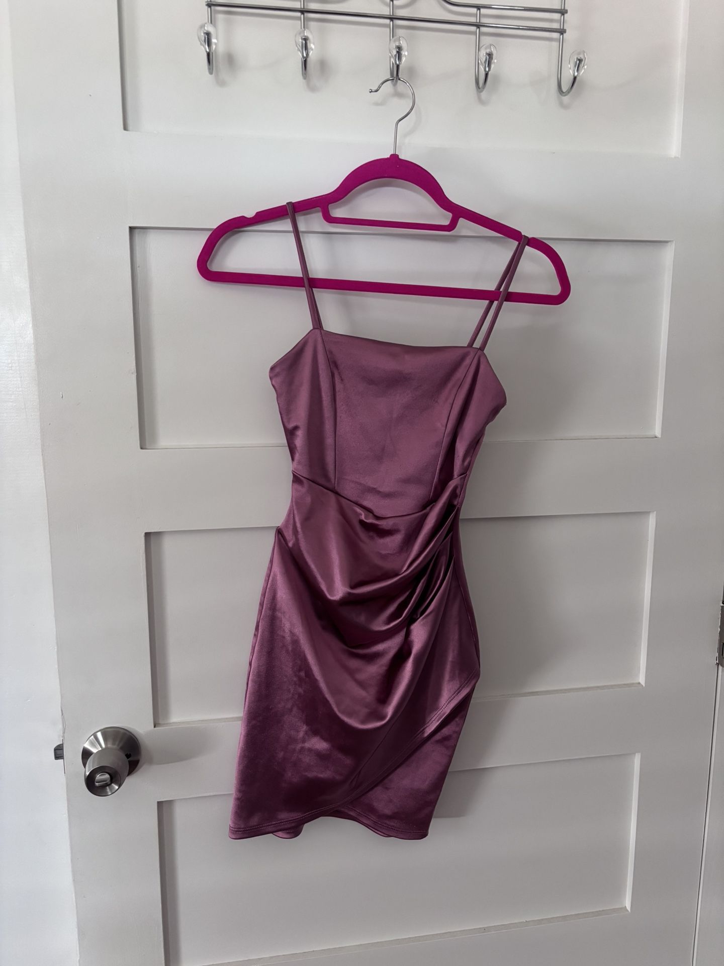 Windsor Mauve Satin Dress