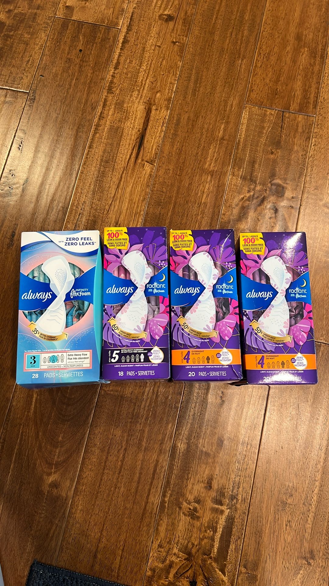 Always Pads, $5 Each