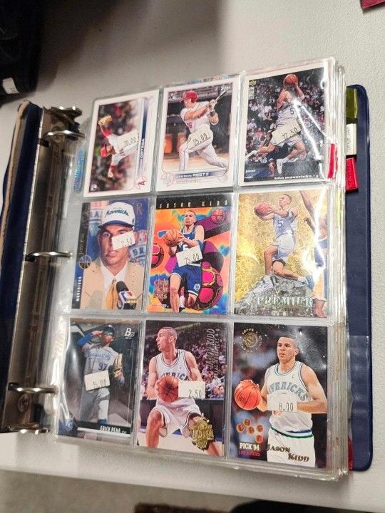 Sports Trading Card Binder – 50+ Pages / Hundreds of Cards – Basketball + Baseball
