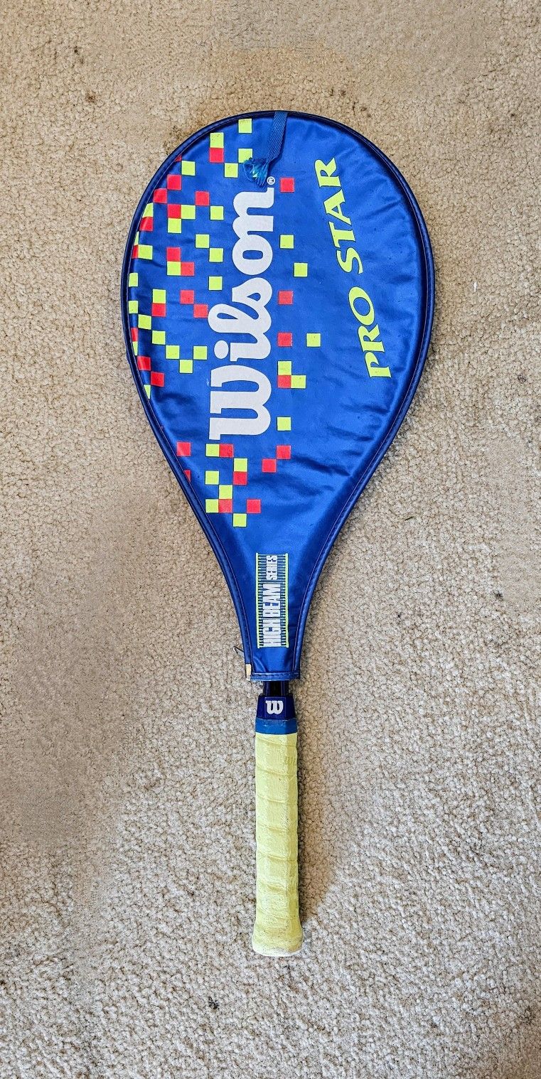 Wilson Pro Star High Beam Series Tennis Racket & Case