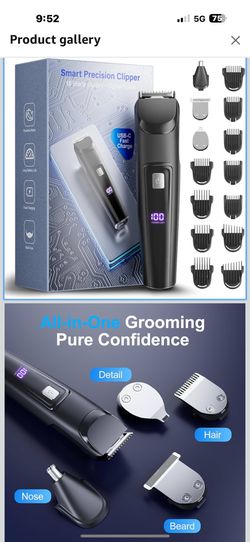 Beard Trimmer for Men, All-in-One Electric Razor & Hair Clipper, Waterproof Cordless Mustache Grooming Kit, Rechargeable Beard Hair Nose Ear & Body Tr