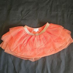 Btween Orange Skirt Girls Size 6