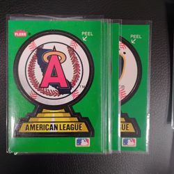 Vintage Fleer 1990 Baseball Team Logo Stickers