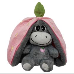 Breathing Cute Plushies - Strawberry Donkeys with With Calming Music And Lights,
