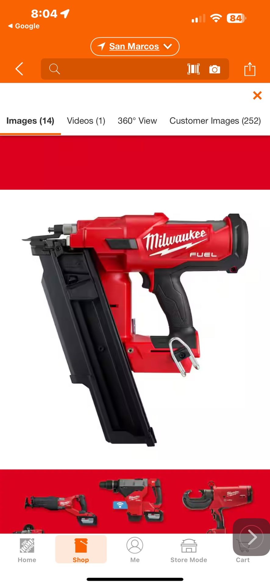 Milwaukee nail gun extended clip
