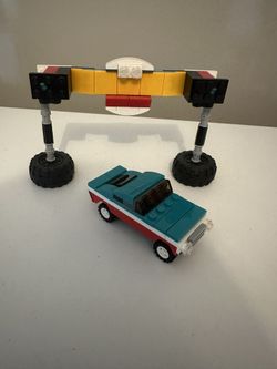 Lego Race Car + Finish Line 