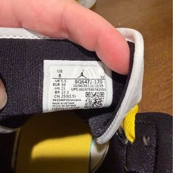 Jordan Air Jordan 1 Mid Vivid Sulfur Yellow White Black Leather BQ6472-170