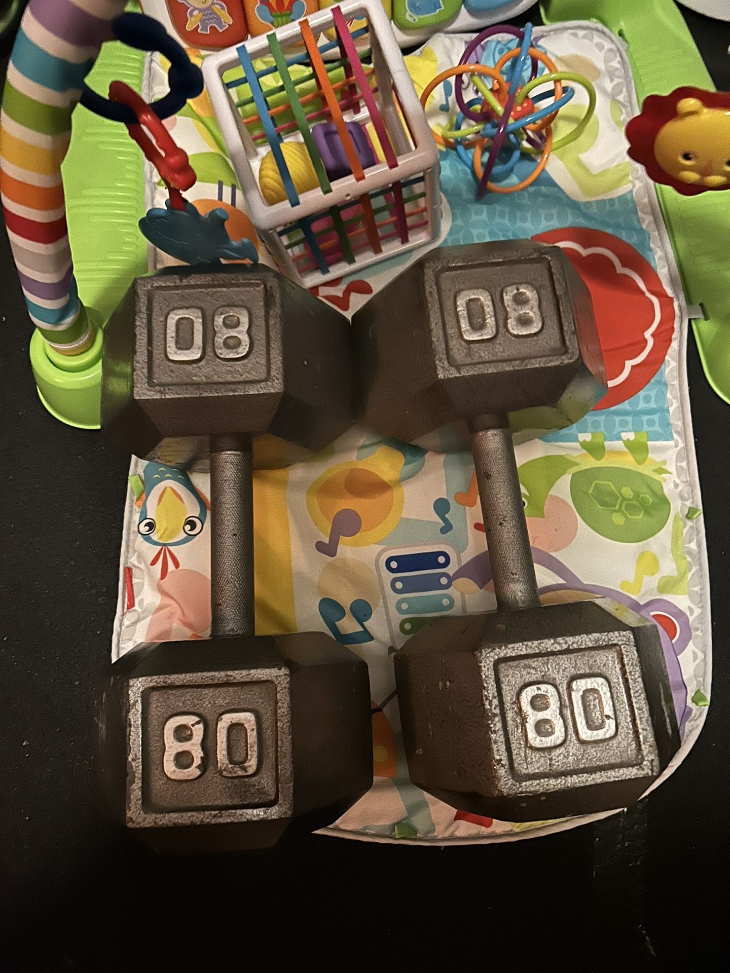 Pair 80# Different Dumbbells