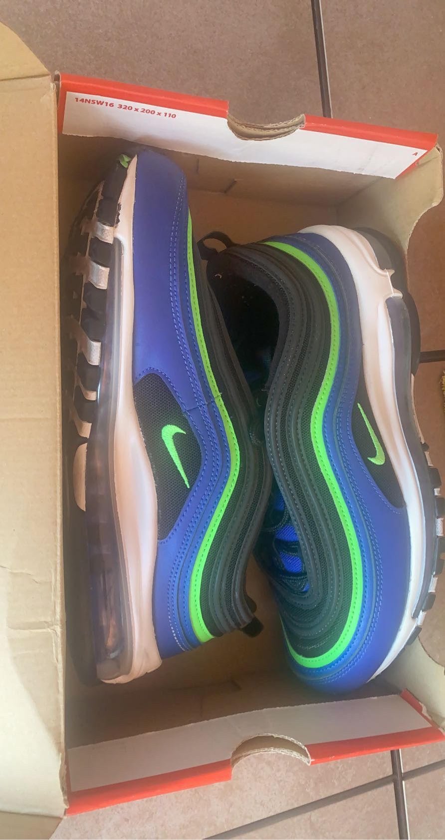 Nike air max 97s hyper blue (size 8.5)