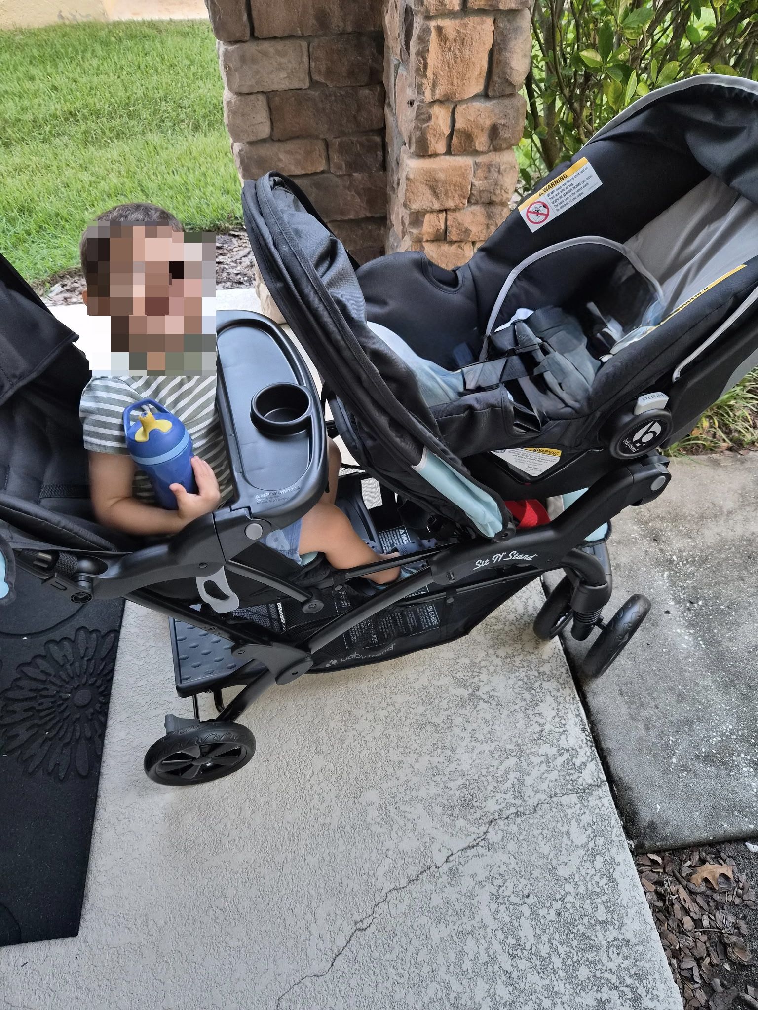 Double “Sit n stand” stroller