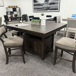 5pc Counter Height Dining Table Set - Free Delivery 