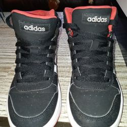 Youth Adidas Black White N Red Sz 1.5
