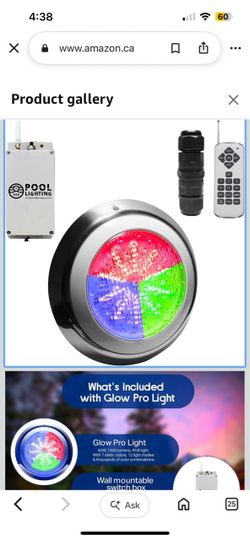Pool Lights for Inground Pool – 12-Inch LED Pool Lights, Retrofit LED Globe with Remote Receiver