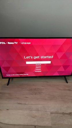 Roku TCL 40” tv