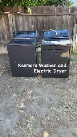 Kenmore WASHER AND ELECTRIC DRYER