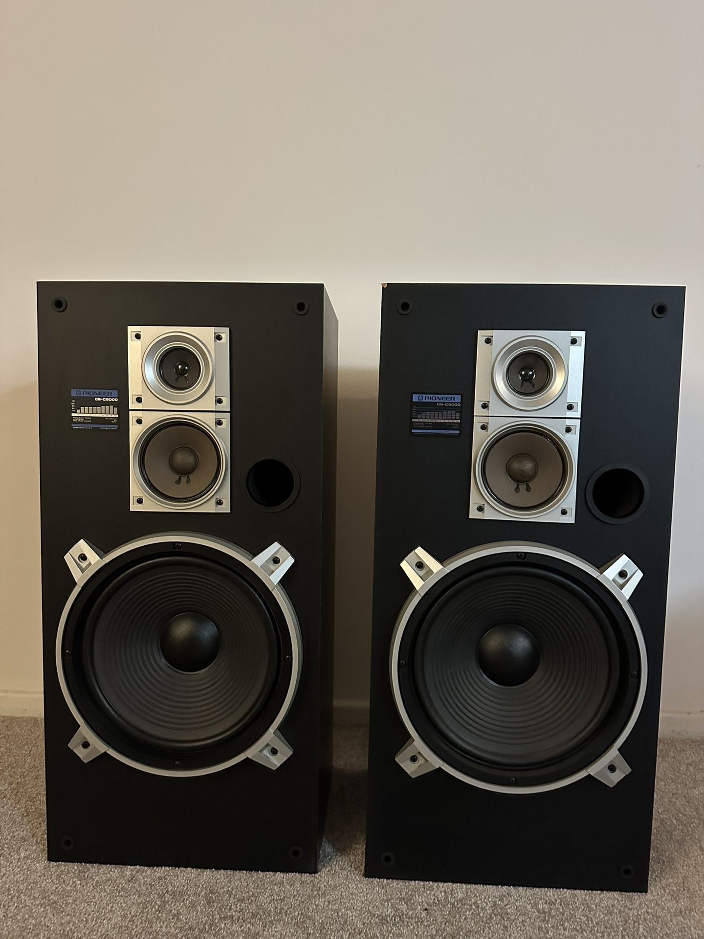 Vintage Pair Of Speakers Pioneer Cs-c9000