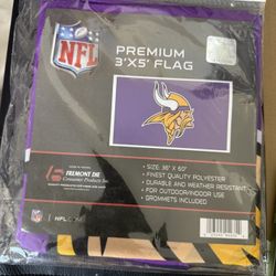 Official Minnesota Vikings 3’x5’ Premium Flag