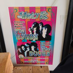 The whisky a go go vintage doors poster