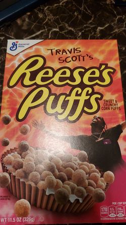 Hype Beasts cereal Reeses puff Travis Scott