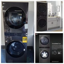 LG WashTower Stacked SMART  Washer &  Dryer 
(Brand New Scratch & Dent Unit)
Delivery Available 