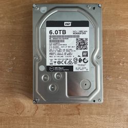 WD Black 6TB Gaming HDD 3.5 Inch
