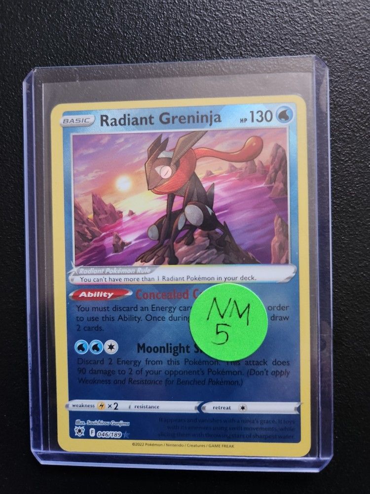 Radiant Greninja Pokemon Card