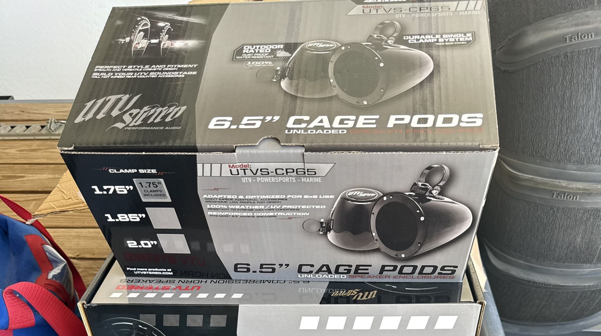 UTV Stereo 6.5” Cage Pods Can Am/Polaris