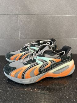 Puma Inverse Cool Dark Gray-Aquatic-Black 401789 01 Basketball Shoes Men's Size 13