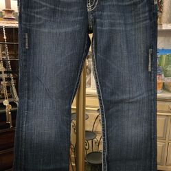 WB # 1067 Women's BKE Culture boot cut jeans, thick stitch