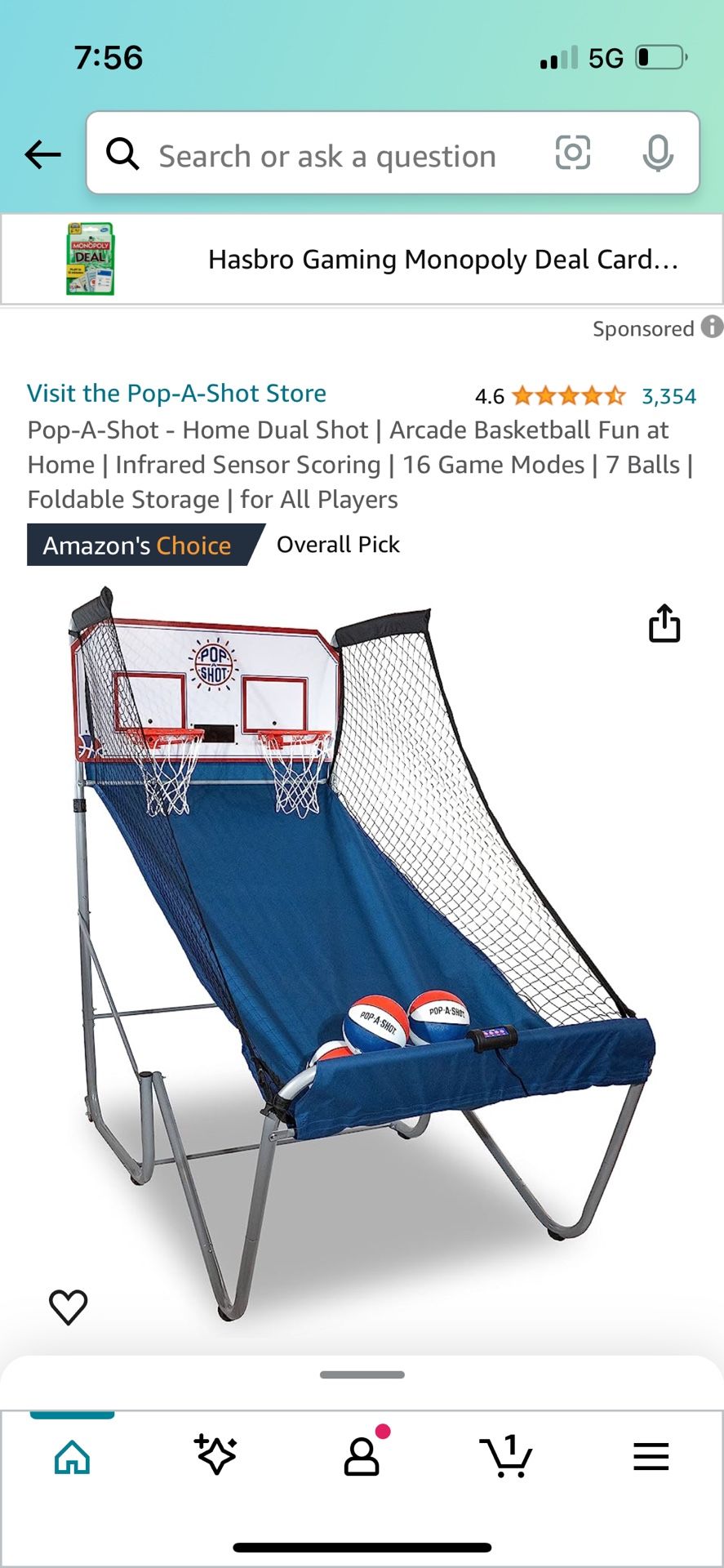 Pop A Shot Basketball Game 