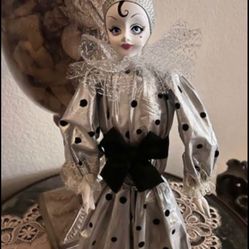Vintage Porcelain Clown Figurine