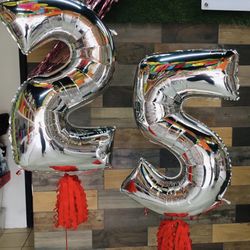 Large Foil Number Balloons 40”