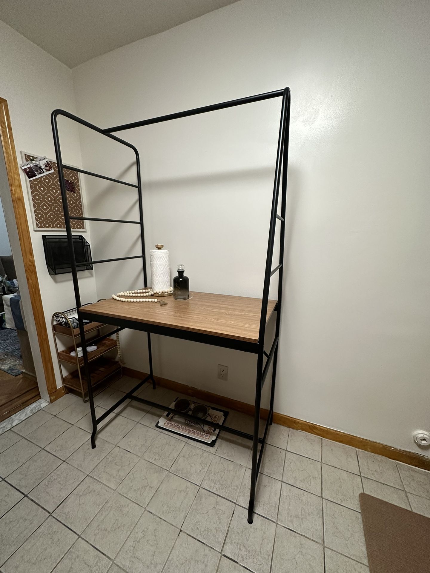 BRAND NEW IKEA HÅVERUD Table with storage ladder, black for Sale