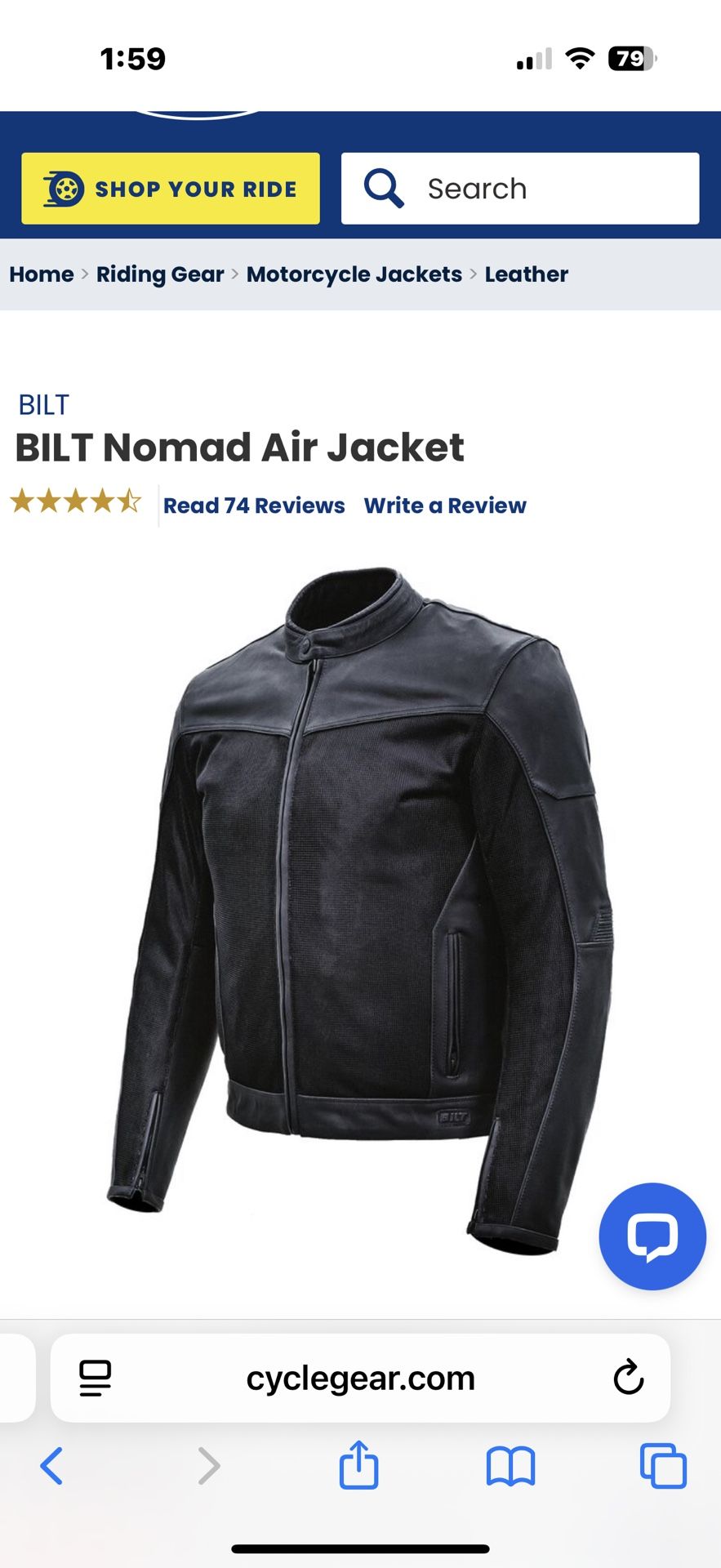 Bilt Nomad Motorcycle Jacket