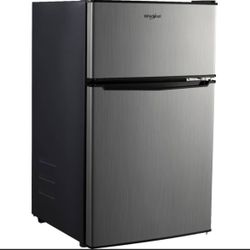 Whirlpool Stainless Steel Mini Refrigerador And Freezer