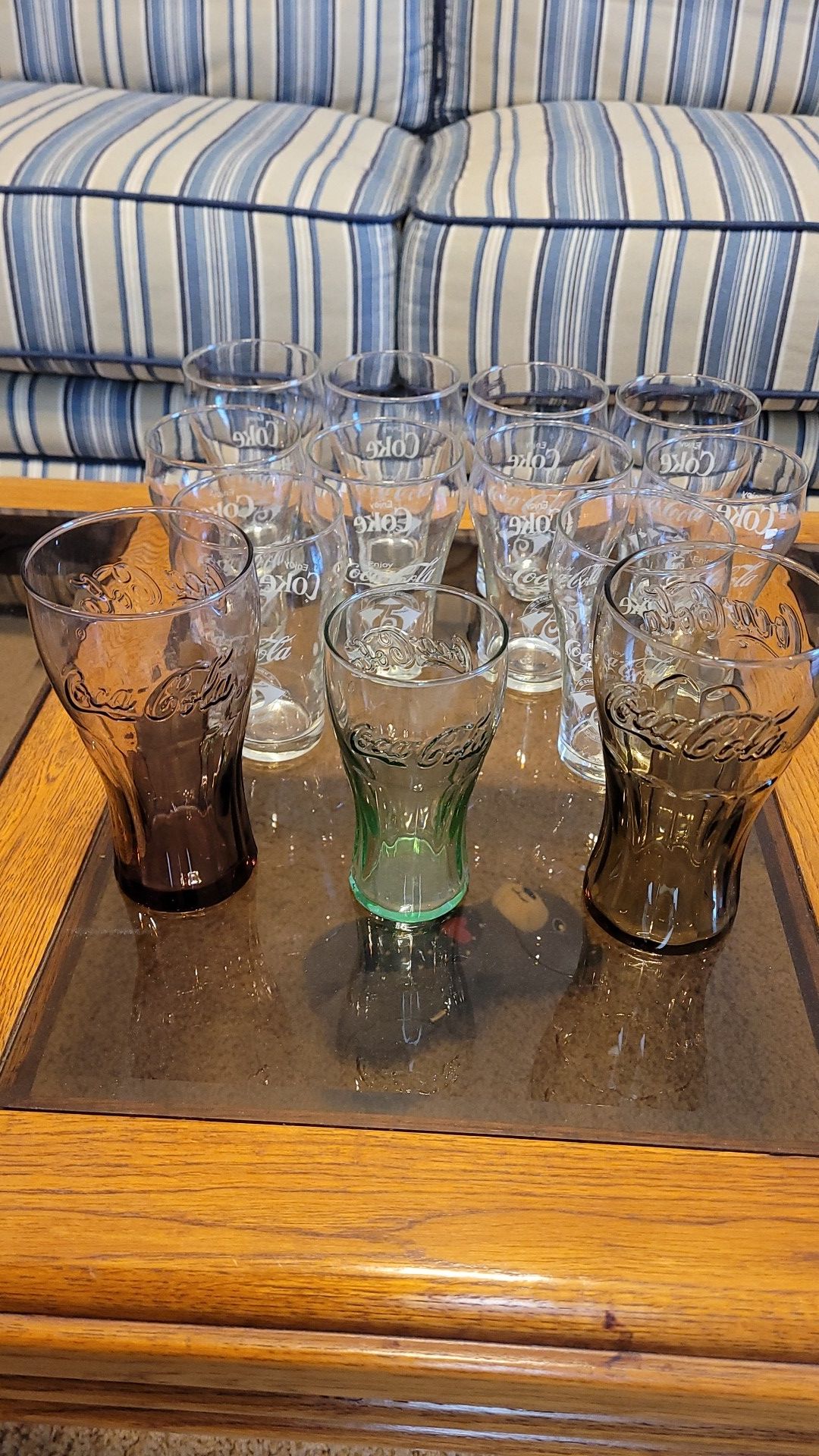 Vintage Coca Cola Glasses..Private Collection