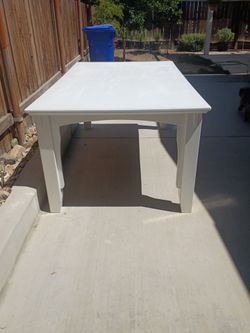 Beautiful white wood table