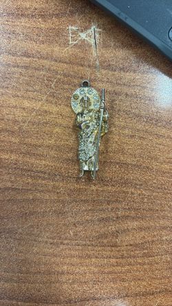 Gold Plated San Judas Pendant