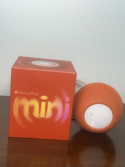 Apple HomePod Mini Smart Speaker Orange Model A2374. Great condition and works.  