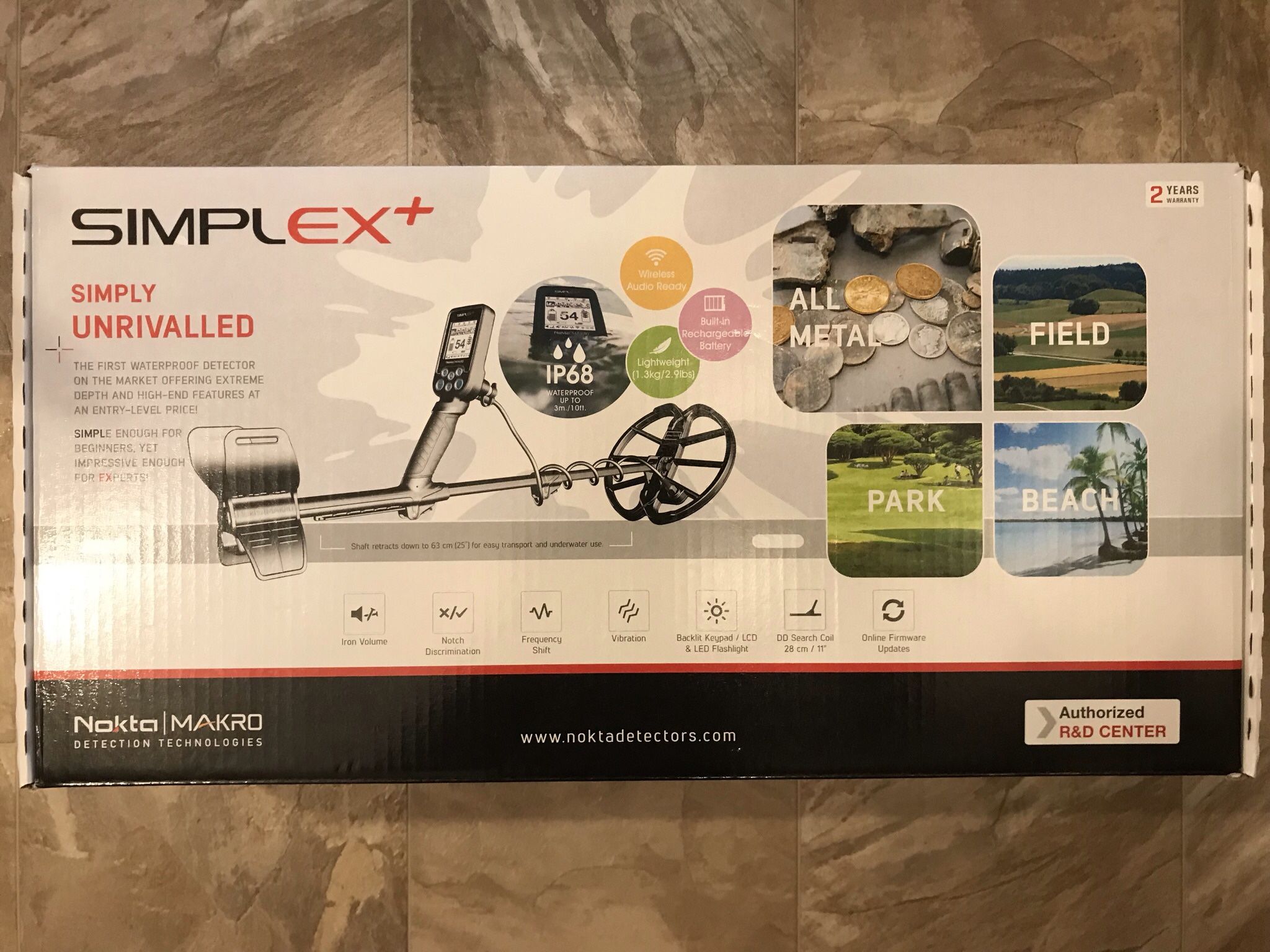 Nokta makro simplex Metal Detector (used)+headphone +SP24 Coil