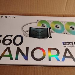 AIO CPU Cooler - TRYX PANORAMA 360 ARGB White 360mm - NEW, in Box - $150 (North Park)