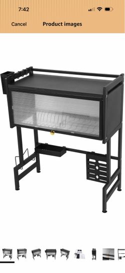 Charcoal BBQ Grill with Wind Shield