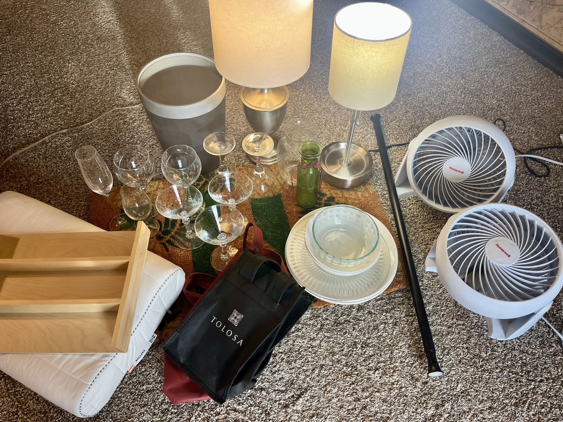 28-Pc Lot! Heater, Lamps, Fans, Drink-Ware & More