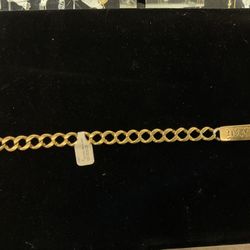 10KT Curb Bracelet With Name 38770-1